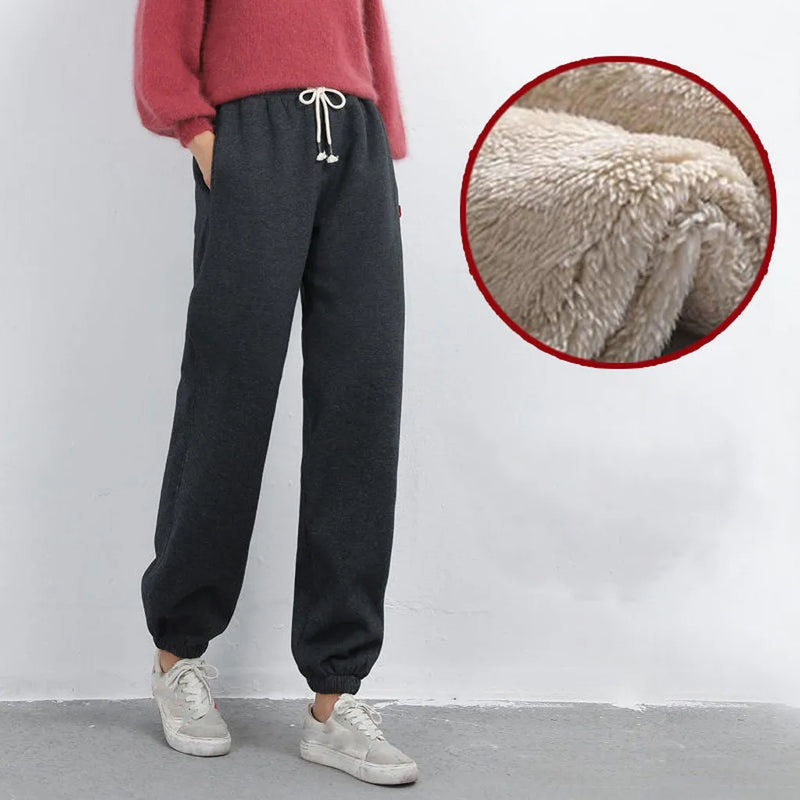 Calça Moletom+Lã QUENTINHA para o inverno